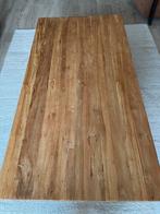 Salontafel teak mix rough. 135x70. Metalen U-poten 124x4 cm, Huis en Inrichting, Tafels | Salontafels, Ophalen, 100 tot 150 cm