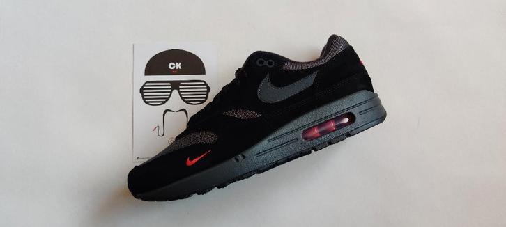 Nike Air Max 1 Anthracite Mini Swoosh (42.5,43,44,44.5,45), Kleding | Heren, Schoenen, Nieuw, Sneakers of Gympen, Zwart, Ophalen of Verzenden