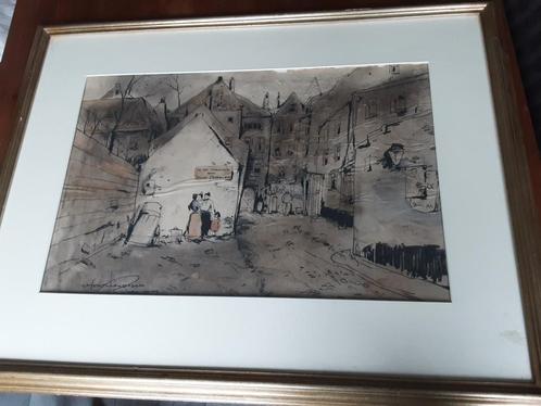 J.Rijlaarsdam 1911 - 2007 " 's-Hertogenbosch ", Antiek en Kunst, Kunst | Tekeningen en Foto's, Ophalen