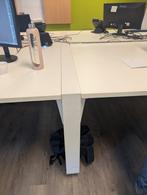 Zeer groot wit bureau. Bestaat uit 6 elementen.  Totaal 6 m., Ophalen, Zo goed als nieuw, Bureau