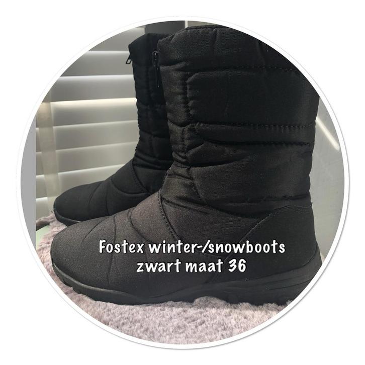 Fostex Snowboots Zwart Maat 36, Kinderen en Baby's, Kinderkleding | Schoenen en Sokken, Nieuw, Laarzen, Jongen of Meisje, Ophalen of Verzenden