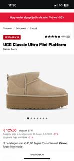 Uggs platform 39, Kleding | Dames, Schoenen, Bruin, Lage of Enkellaarzen, Ophalen of Verzenden, Zo goed als nieuw