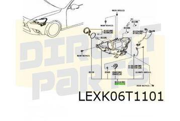 Lexus IS (7/13-) Koplamp Links LED (auto. high beam) Origine beschikbaar voor biedingen