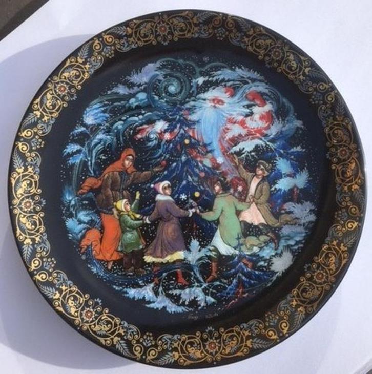 Wandbord The Circle of Dance Russian Decorative Art Bradford, Huis en Inrichting, Woonaccessoires | Wanddecoraties, Zo goed als nieuw
