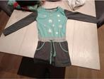 Jurk jurkje 116 122 groen grijs zilver sterren, Kinderen en Baby's, Kinderkleding | Maat 116, Ophalen of Verzenden, Zo goed als nieuw