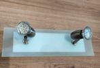 Plafondlamp 2-lichts verstelbaar, Ophalen of Verzenden, Zo goed als nieuw, Glas