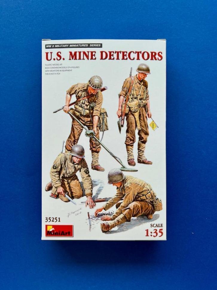 MiniArt	35251	U.S. Mine Detectors	1/35, Hobby en Vrije tijd, Modelbouw | Figuren en Diorama's, Nieuw, 1:35 tot 1:50, Verzenden