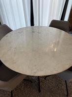 Marmeren eettafel 130cm, Huis en Inrichting, Tafels | Eettafels, Ophalen, Overige materialen, 100 tot 150 cm, Rond