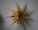 vintage papieren ster kerstster creme/goud jaren 60, Diversen, Kerst, Ophalen of Verzenden, Gebruikt