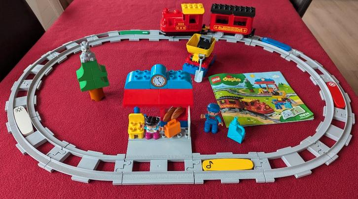 Lego Duplo stoomtrein met uitbreidingssets, Kinderen en Baby's, Speelgoed | Duplo en Lego, Zo goed als nieuw, Duplo, Complete set