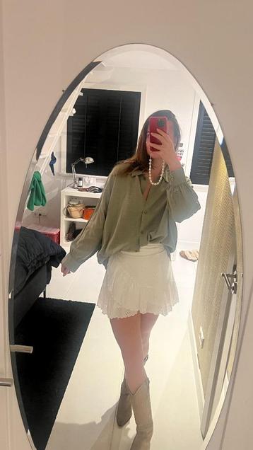 Groene blouse van Asos, linnen look beschikbaar voor biedingen