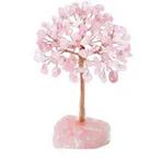 Geluksboom Bonzai Rozenkwarts op ruwe edelsteen voetje, Info@abcwinkel.nl, Nieuw, Ophalen of Verzenden, X