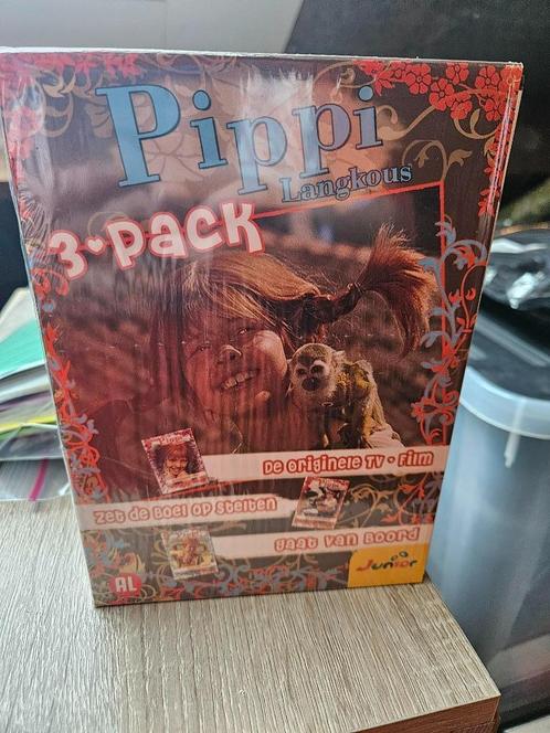 dvd: 3 pack pippi langkous, Cd's en Dvd's, Dvd's | Kinderen en Jeugd, Zo goed als nieuw, Film, Avontuur, Alle leeftijden, Ophalen of Verzenden