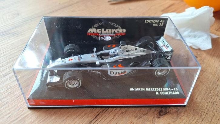 McLaren MP4-16 Coulthard - Zeldzaam!, Hobby en Vrije tijd, Modelauto's | 1:18, Zo goed als nieuw, Auto, MiniChamps, Ophalen of Verzenden