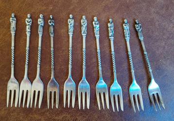 Zilver/verzilverd bestekvorkjes Apostelen. beschikbaar voor biedingen