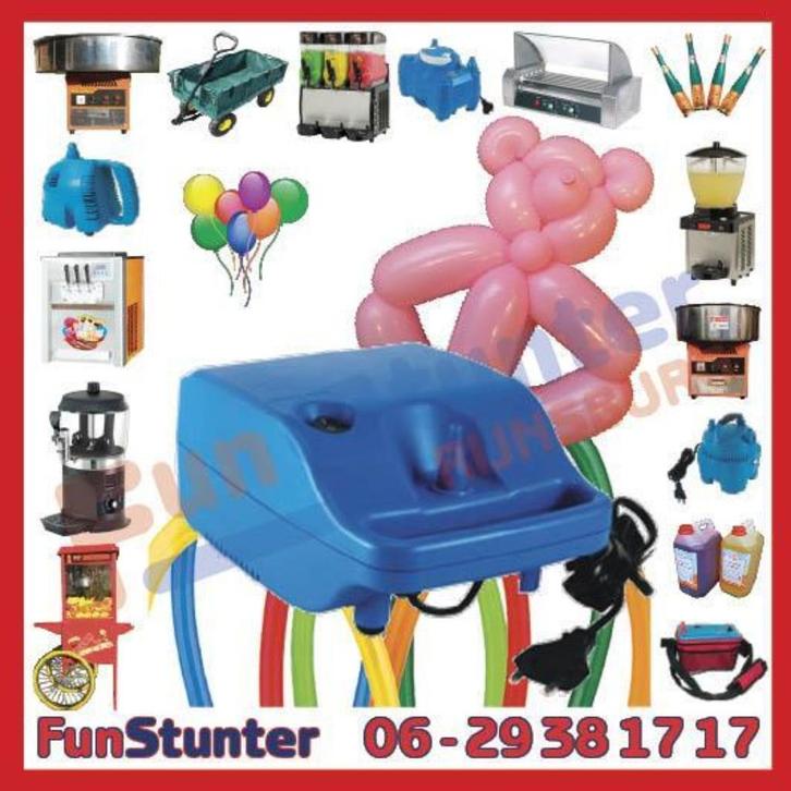 BALLONNENPOMPEN, voor de ballonnenclown, op 230V of accu, Hobby en Vrije tijd, Feestartikelen, Nieuw, Feestartikel, Ophalen