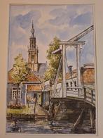 Litho Kwakelbrug Edam v Bob brobbel, Antiek en Kunst, Kunst | Etsen en Gravures, Ophalen of Verzenden