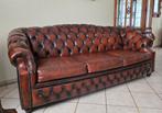 Chesterfield bankstel 3,2,1, zit, Huis en Inrichting, Banken | Bankstellen, Ophalen, Gebruikt, Chesterfield, Leer