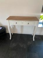 Sidetable met 2 lades - Landelijke Stijl, Huis en Inrichting, Tafels | Sidetables, Ophalen, Gebruikt, 50 tot 100 cm, Overige houtsoorten