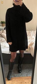 Sweater jurk met col zwart, Knielengte, Maat 38/40 (M), NA-KD, Ophalen of Verzenden