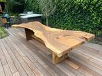 Hardhouten boomstamtafels tuintafels iroko mahonie suar eik, Ophalen, Nieuw, Ovaal, Hout