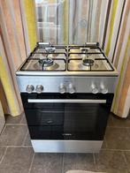 Bosch RVS Gasfornuis - Hete Lucht - Nauwelijks Gebruikt, Ophalen, 4 kookzones, Zo goed als nieuw, Energieklasse A of zuiniger