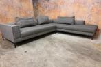 ZGAN!! grijze stoffen Design on Stock Aikon Lounge hoekbank, Hoekbank, Ophalen of Verzenden, Metaal, 150 cm of meer