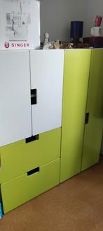 Ikea kast smastad platsa groen wit, Huis en Inrichting, Ophalen