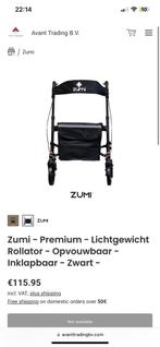 ZUMI premium lichtgewicht rollator NIEUW in doos, Ophalen of Verzenden, Opvouwbaar, Nieuw