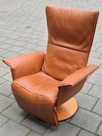 Jori Felini Mono-Move relaxfauteuil in cognac dik leer, Huis en Inrichting, Ophalen, Relax, 75 tot 100 cm, Zo goed als nieuw