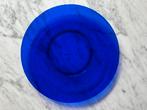 4x dinerbord donkerblauw glas, Ophalen of Verzenden, Bord(en), Overige stijlen, Glas