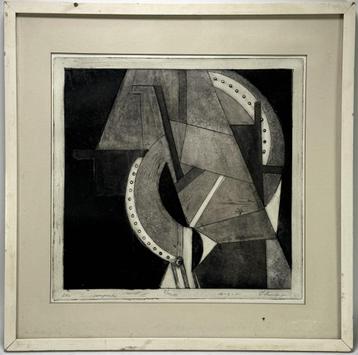 136. Ets, Joop Steenbergen – “Compositie”, 1981 beschikbaar voor biedingen