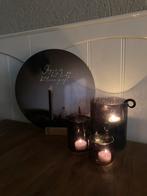 Muurcirkel met houten standaard €15,-, Huis en Inrichting, Woonaccessoires | Wanddecoraties, Ophalen of Verzenden, Nieuw