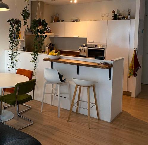 Hay about a stool design barkruk (75cm), Huis en Inrichting, Barkrukken, Zo goed als nieuw, 60 tot 90 cm, Hout, 1 kruk, Met voetsteun