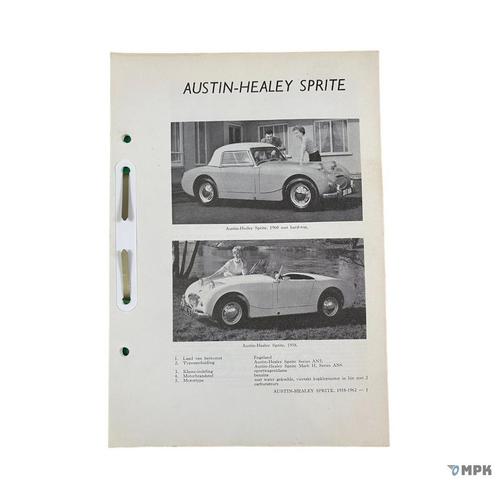 Kluwer | Austin-Healey Sprite | 1958-1962 | NL, Auto diversen, Handleidingen en Instructieboekjes, Ophalen of Verzenden