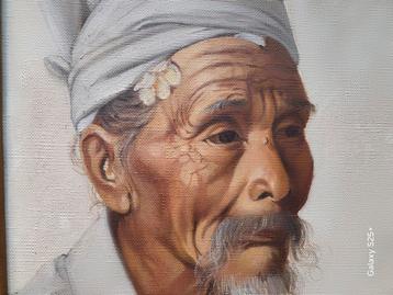 mooi Balinees schilderij  beschikbaar voor biedingen
