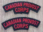 Setje Canadian Provost Corps., Verzenden, Landmacht, Engeland, Embleem of Badge
