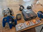 Nintendo 64 N64 compleet met 3 controllers 3 games en kabel, Spelcomputers en Games, Spelcomputers | Nintendo 64, Ophalen of Verzenden