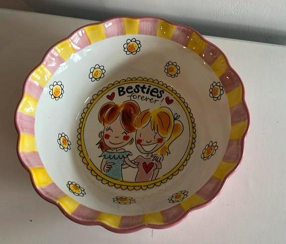 Blond Amsterdam serveerschaal “blah blah blah” collectie, Huis en Inrichting, Keuken | Servies, Zo goed als nieuw, Schaal of Schalen