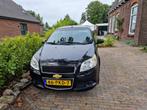 Chevrolet Aveo 1.2 16V 3D 2011 Zwart, Auto's, Voorwielaandrijving, Stof, 4 cilinders, 400 kg