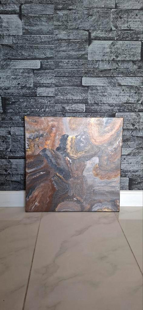 Abstract schilderij - Decoratie - 39x39cm, Antiek en Kunst, Kunst | Schilderijen | Abstract, Ophalen of Verzenden