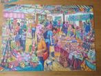 Gibsons puzzel 1000 stukjes Village tombola, Ophalen of Verzenden, 500 t/m 1500 stukjes, Legpuzzel, Zo goed als nieuw