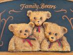 Family bears plaque, Ophalen of Verzenden, Zo goed als nieuw, Beeldje, Overige merken
