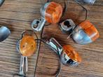 Oud type knipperlichten set van 4 komen van een softail af, Ophalen of Verzenden, Gebruikt