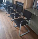 6 zwarte vergaderstoelen Kantoorstoelen zgan, Huis en Inrichting, Ophalen, Zwart, Vijf, Zes of meer stoelen