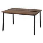 Moderne vergadertafel met ingebouwde stekkerdoos – 140x108 c, Ophalen, Zo goed als nieuw