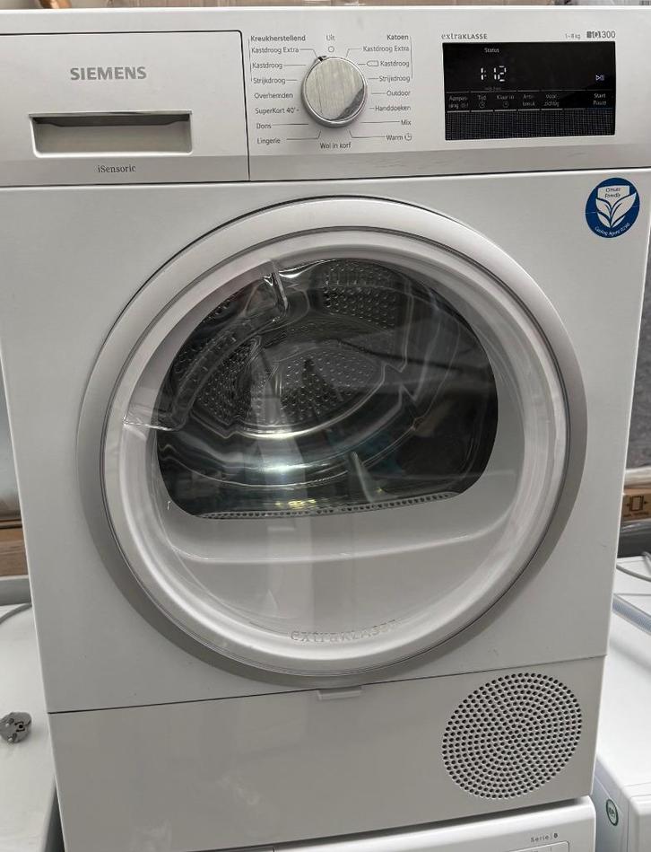 Siemens WT45RV90, 8 Kg,A++,Display,Warmtep., Refurb,Garantie, Witgoed en Apparatuur, Wasdrogers, Gebruikt, Overige typen, Voorlader
