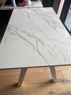 Hoge Eettafel Composiet Blad, 100 tot 150 cm, Zo goed als nieuw, Metaal, Rechthoekig