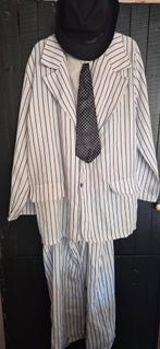 Carnavalskledin Maffia Pak Heren One Size - Compleet Kostuum, Carnaval, Nieuw, Overige maten, Ophalen of Verzenden