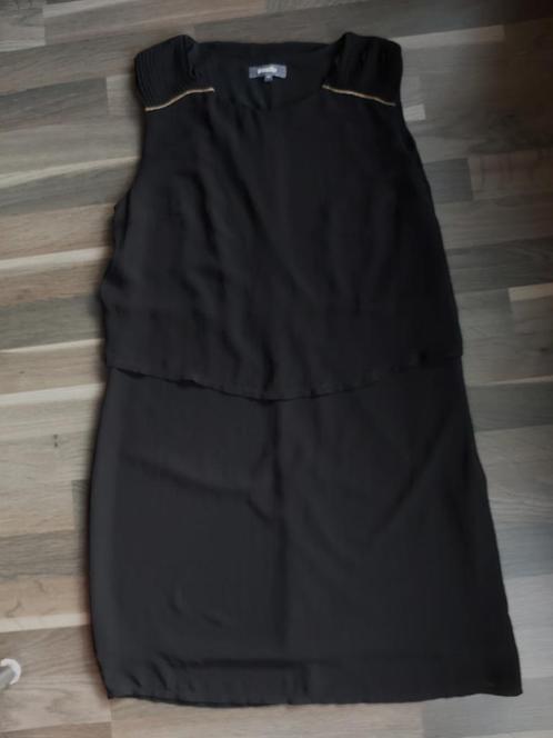 Bel & Bo, nieuwe jurk, 42, goudkleurige bies, Kleding | Dames, Jurken, Nieuw, Maat 42/44 (L), Zwart, Boven de knie, Ophalen of Verzenden
